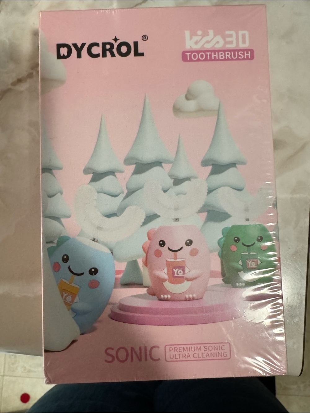 Kids U-Shaped Toothbrush Pink NEW